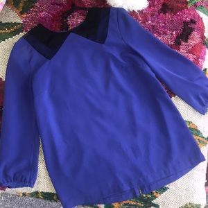 Royal blue dressy blouse